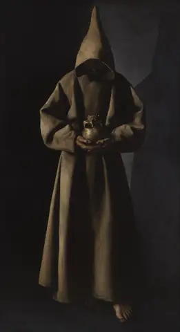 Saint Francis of Assisi in His Tomb by Francisco de Zurbarán
