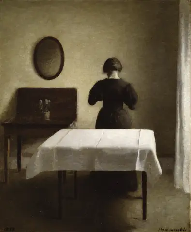 Interior, 1898 by Vilhelm Hammershøi