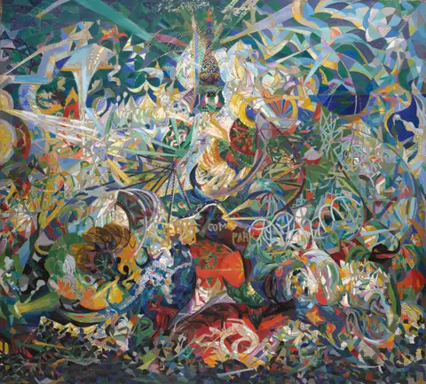 Battle of Lights, Coney Island, Mardi Gras by Joseph Stella