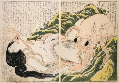 The Dream of the Fisherman's Wife by Katsushika Hokusai
