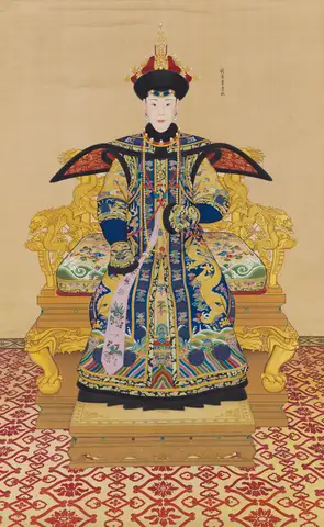 Portrait of Consort Chunhui by Giuseppe Castiglione (郎世寧)
