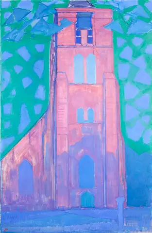 Church Tower in Zeeland by Piet Mondrian