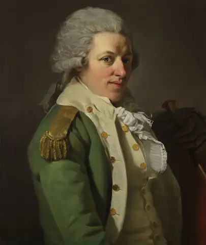 Portrait of an Aristocrat in Uniform by Joseph Ducreux