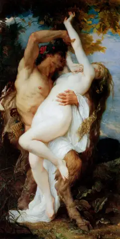 Nymph Abducted by a Satyr by Alexandre Cabanel