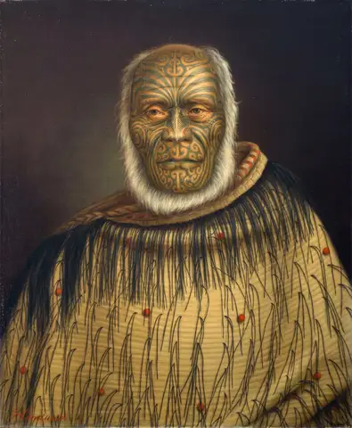 Portrait of Ihaka Whanga by Gottfried Lindauer