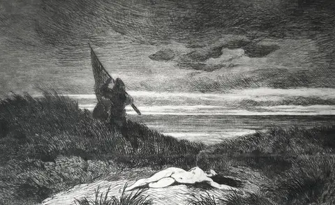 The Werewolf by Félicien Rops