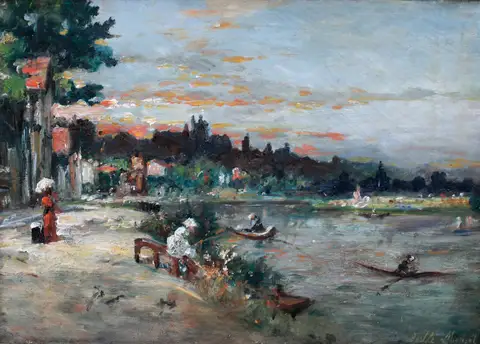 Memory of the Banks of l'Oise by Berthe Morisot