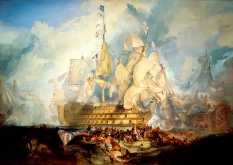 The Battle of Trafalgar by Joseph Mallord William Turner
