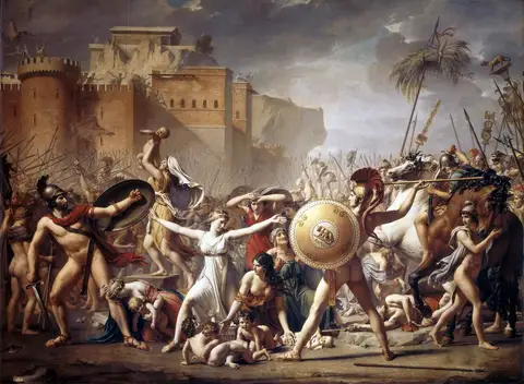 The Intervention of the Sabine Women by Jacques-Louis David