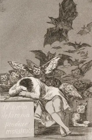The Sleep Of Reason Produces Monsters by Francisco de Goya y Lucientes