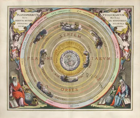 Harmonia Macrocosmica Plate 1 — The Planisphere of Ptolemy by Andreas Cellarius