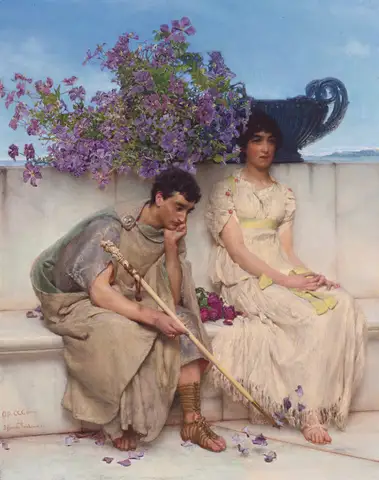 An Eloquent Silence by Lawrence Alma-Tadema