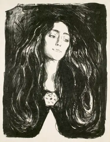 The Brooch / Eva Mudocci by Edvard Munch