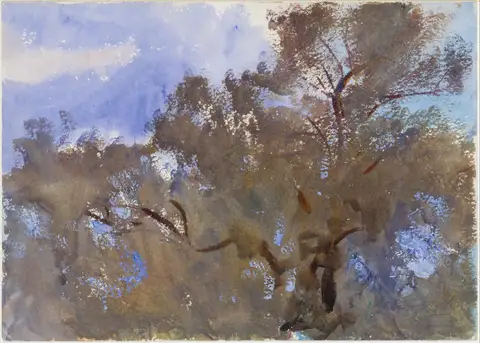Treetops Against Sky by John Singer Sargent
