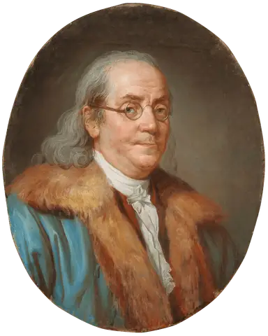Portrait of Benjamin Franklin by Joseph Ducreux