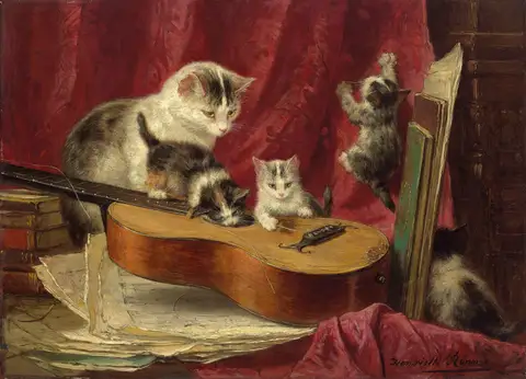 Making Music by Henriëtte Ronner-Knip