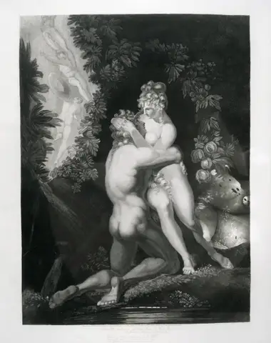 Adam resolved to share the fate of Eve by Moses Haughton the Younger
