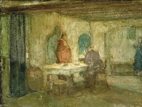 And He Disappeared out of Their Sight by Henry Ossawa Tanner