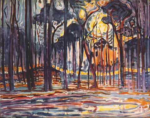 Woods Near Oele by Piet Mondrian