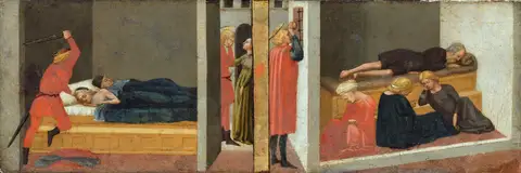 Episodes from the Lives of Saints Julian and Nicholas by Masaccio
