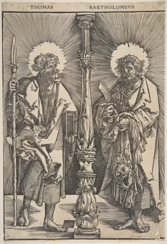 Saints Thomas and Bartholomew (G.Z.) by Monogrammist GZ or Gabriel Zehender