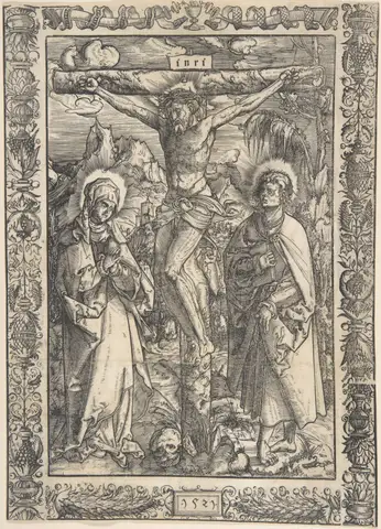 The Crucifixion (1521, attributed to G.Z.) by Monogrammist GZ or Gabriel Zehender