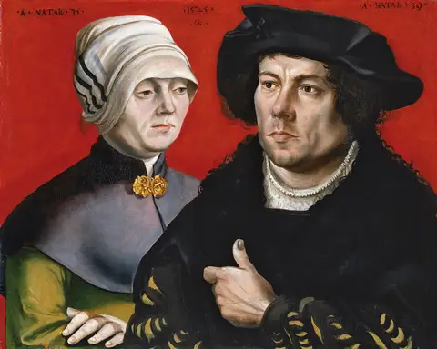 Portrait of a married Couple by Monogrammist GZ or Gabriel Zehender