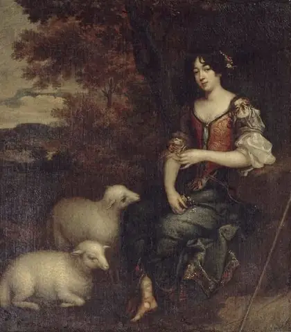 Portrait of Mme Deshoulières by Élisabeth Sophie Chéron