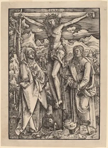 Christ on the Cross (c.1517, attributed to Zehender) by Monogrammist GZ or Gabriel Zehender