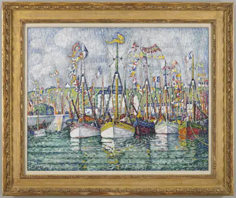 Blessing of the Tuna Fleet at Groix by Paul Signac