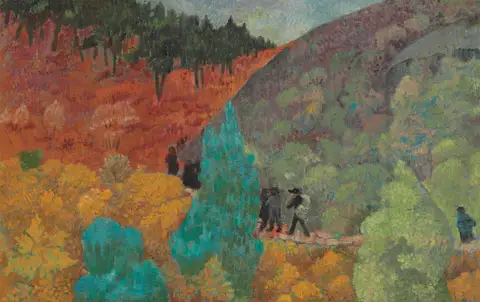 Bretons in the moor by Paul Sérusier