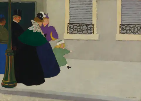On the promenade by Félix Vallotton