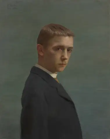 Self-Portrait at the Age of Twenty by Félix Vallotton