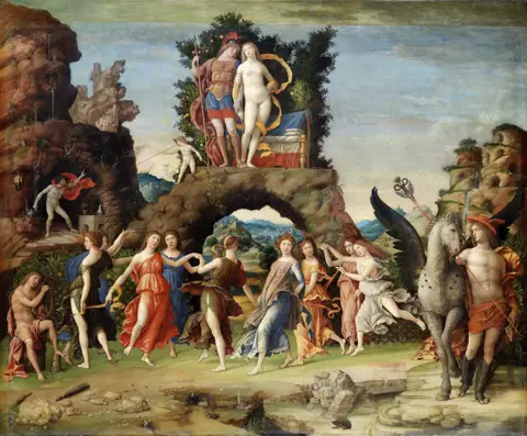 Parnas by Andrea Mantegna