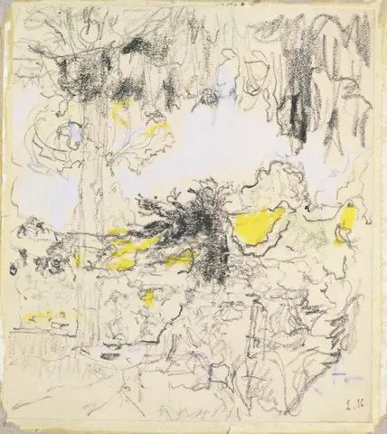 The Garden, Sketch by Édouard Vuillard