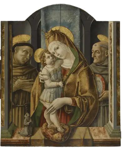 Virgin and Child with Saints and Donor by Carlo Crivelli