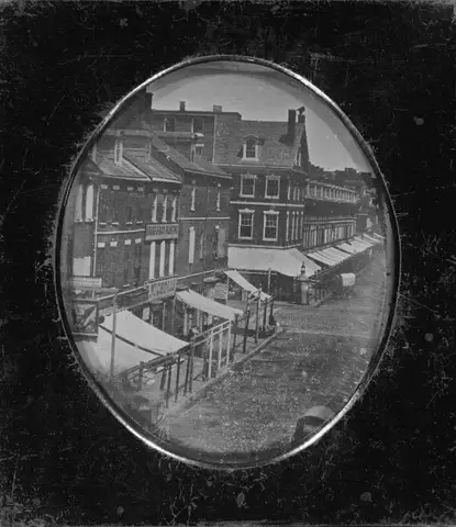 View of intersection of Eighth Street and Market Street,
Philadelphia by Robert Cornelius