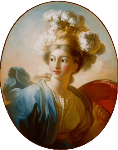 The Goddess Minvera by Jean-Honoré Fragonard