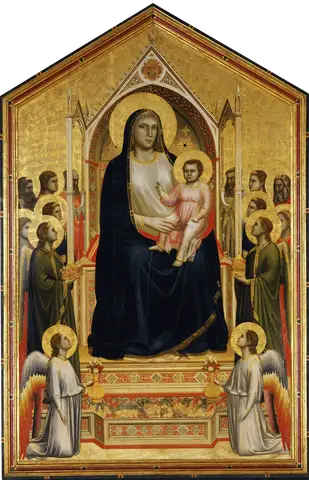 Madonna Enthroned by Giotto di Bondone