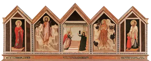 Altarpiece of Santa Reparata — Back by Giotto di Bondone