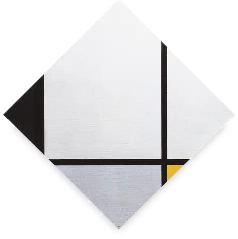 Composition with Blue and Yellow (Composition 1) by Piet Mondrian