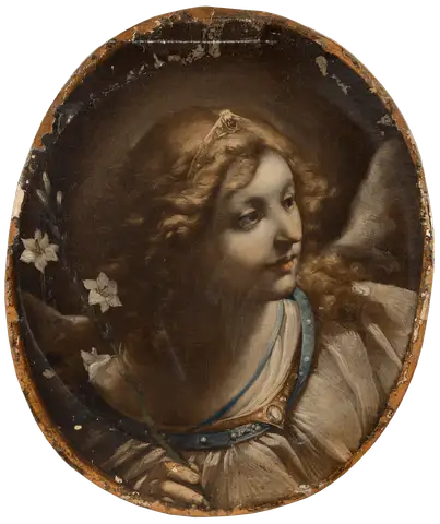 Head of the Archangel Gabriel by Elisabetta Sirani