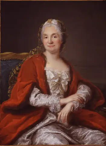 Presumed Portrait of Madame Geoffrin by Marianne Loir
