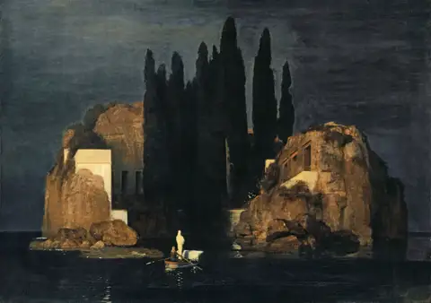 Isle of the Dead, 1st Version by Arnold Böcklin