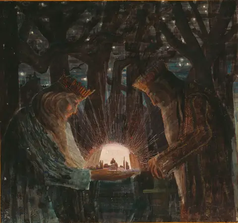Fairy Tale by Mikalojus Konstantinas Čiurlionis