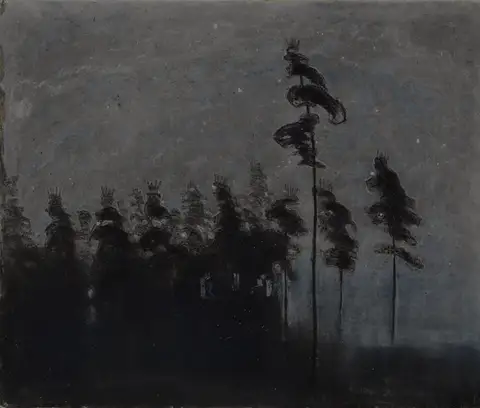 Forest by Mikalojus Konstantinas Čiurlionis