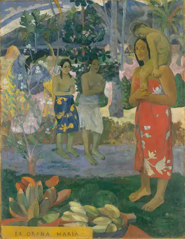 Hail Mary by Paul Gauguin