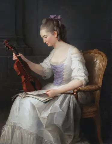 Portrait of a Violinist by Anne Vallayer-Coster
