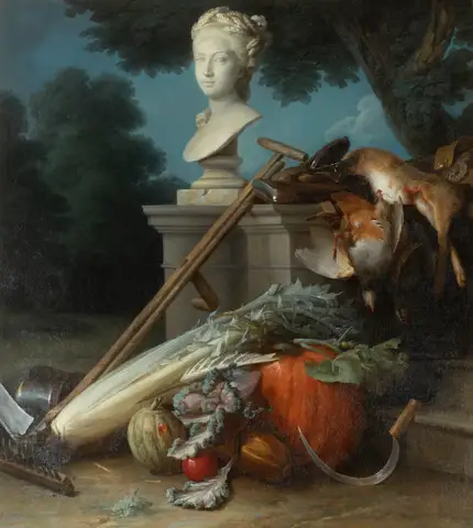 The Attributes of Hunting and Gardening by Anne Vallayer-Coster