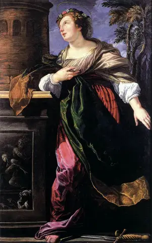 Saint Barbara by Lucrina Fetti